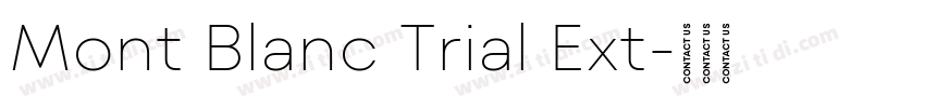 Mont Blanc Trial Ext字体转换